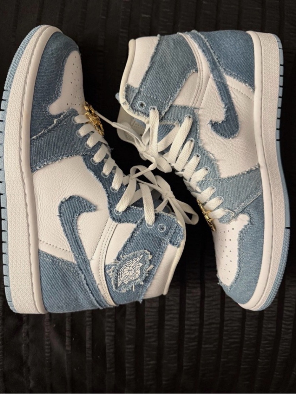 Nike Air Jordan 1 Mid Denim & White - women